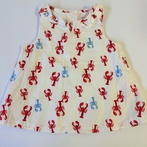 Kids Lobster Print Sleeveless Top